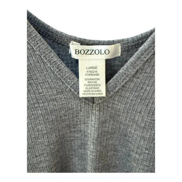 NWOT Grey Ribbed Camisole Cami Top! Large! - Picture 3 of 3